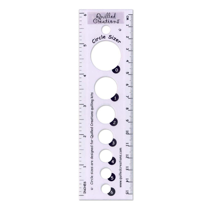 Circle Sizer Ruler Quilling Tool