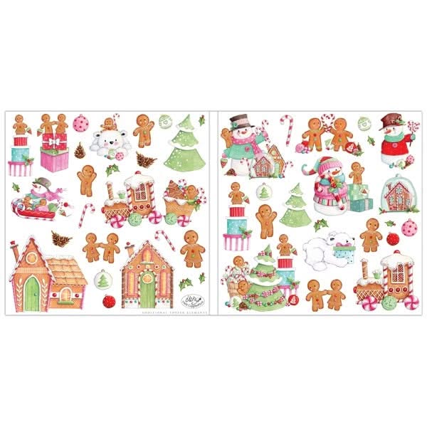 Craft Consortium Double-Sided Paper Pad 12"x 12" 40 Pack, 20 Designs - Candy Christmas*
