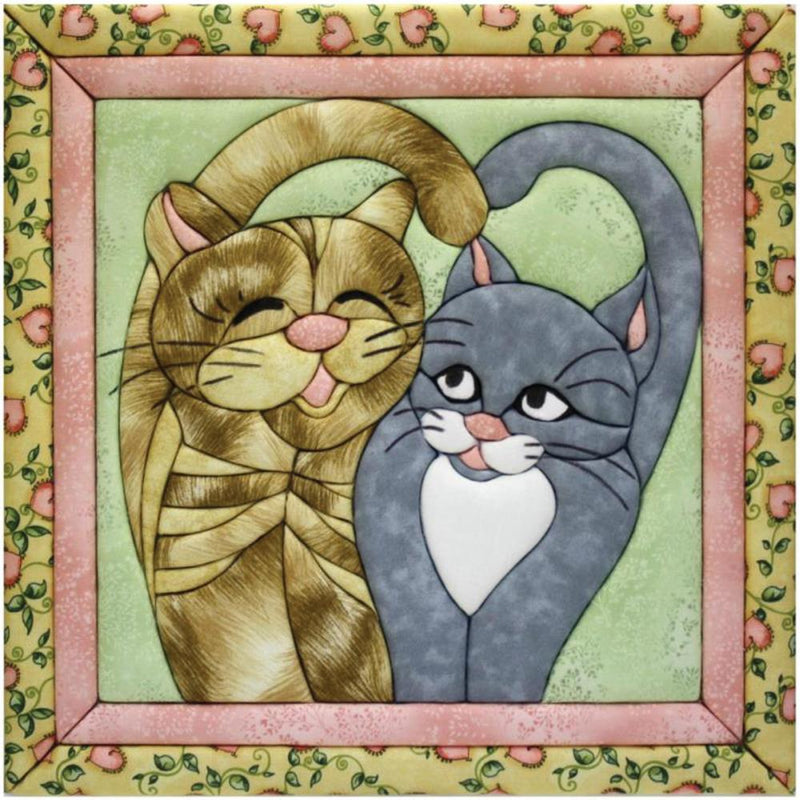 Quilt-Magic No Sew Wall Hanging Kit - Cats Meow*