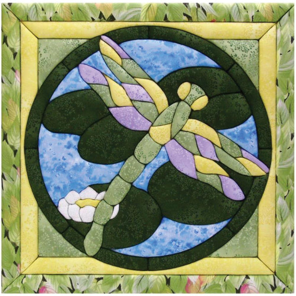 Quilt-Magic No Sew Wall Hanging Kit - Dragonfly