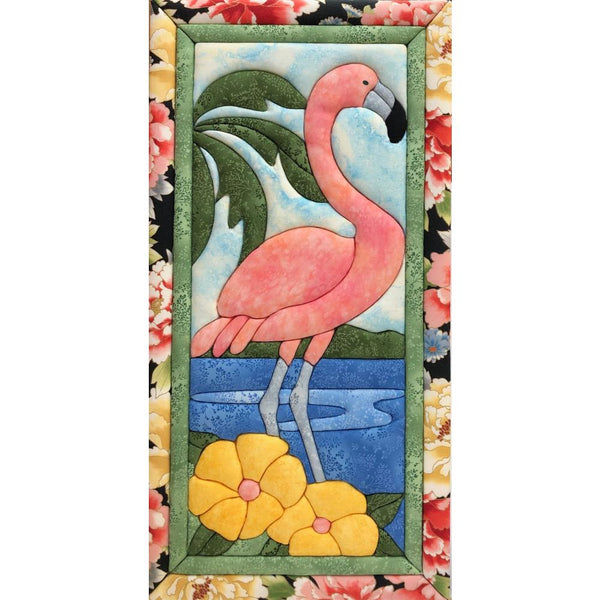 Quilt-Magic No Sew Wall Hanging Kit - Flamingo*