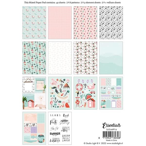 Studio Light Mixed Paper Pad 5.8in x 8.3in - Nr. 14*