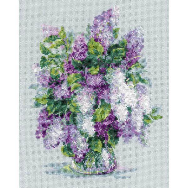 RIOLIS counted Cross Stitch Kit 9.5in X11.75in  Gentle Lilac (14 counts)*