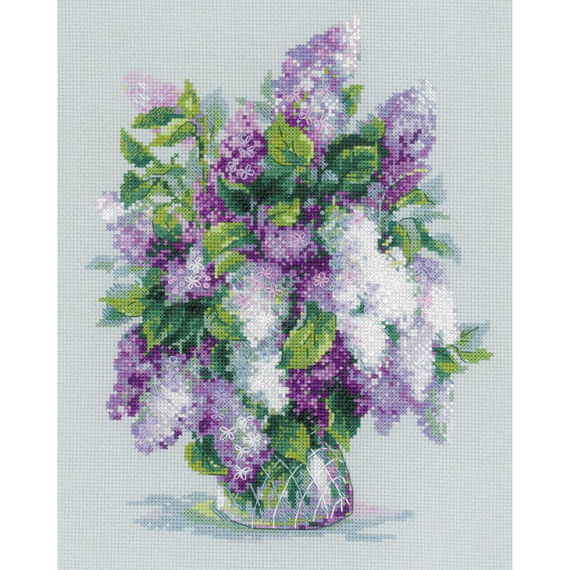 RIOLIS counted Cross Stitch Kit 9.5in X11.75in  Gentle Lilac (14 counts)*