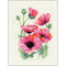RIOLIS Counted Cross Stitch Kit 9.75in X 13in - Pink Poppies (18 count)*