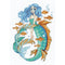 RIOLIS Counted Cross Stitch Kit 8.25"x 11.75" - Little Mermaid Aquamarine (14 Count)