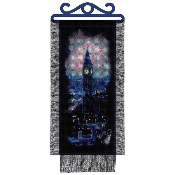 RIOLIS Counted Cross Stitch Kit 6"X12.25" - London At Night (14 Count)