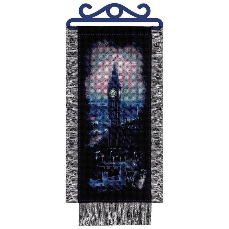 RIOLIS Counted Cross Stitch Kit 6"X12.25" - London At Night (14 Count)*