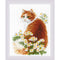 RIOLIS Counted Cross Stitch Kit 9.5"X11.75" Ginger Meow (10 Count)