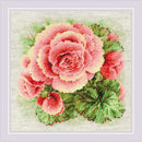 RIOLIS Counted Cross Stitch Kit 8.75"X8.75" Begonia (14 Count)