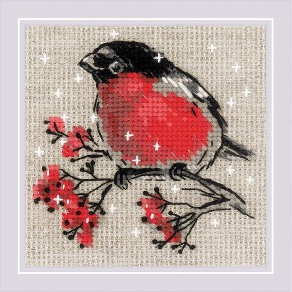 RIOLIS Counted Cross Stitch Kit 4"X4" Winter Guest