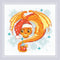 RIOLIS Counted Cross Stitch Kit 6"X6" Dragon Tea Time