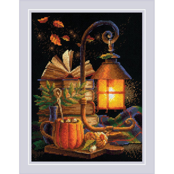 RIOLIS Counted Cross Stitch Kit 7"X9.5" Cozy Autumn