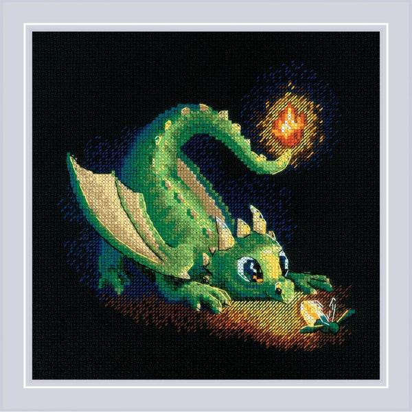 RIOLIS Counted Cross Stitch Kit 7.75"X7.75" Unicorn Tear