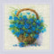 RIOLIS Counted Cross Stitch Kit 8.75"X8.75" Forget Me Knots In A Basket ((14 Count)*