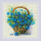 RIOLIS Counted Cross Stitch Kit 8.75"X8.75" Forget Me Knots In A Basket ((14 Count)