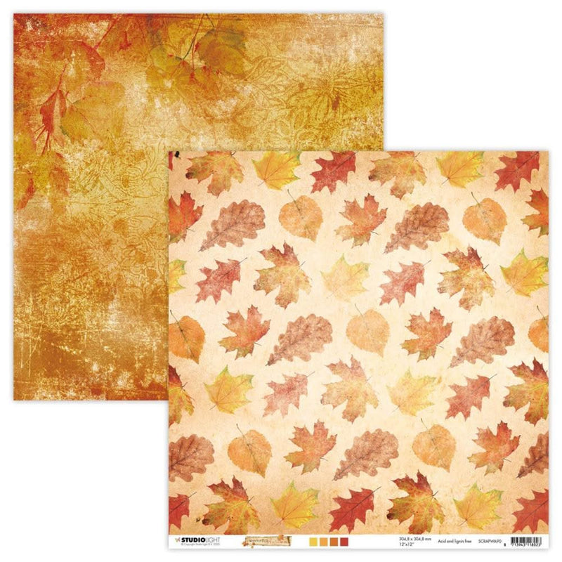 Studio Light Wonderful Autumn Double-Sided Cardstock 12in x 12in - NR. 90*