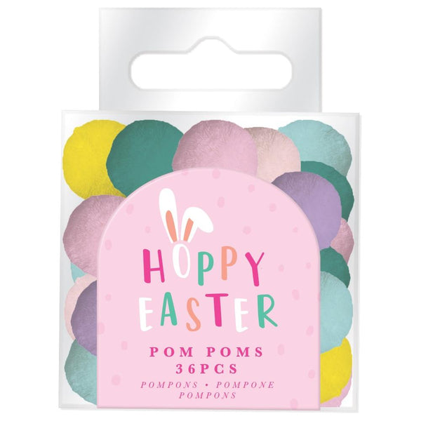 Violet Studio Pom Poms 36 pack  Hoppy Easter