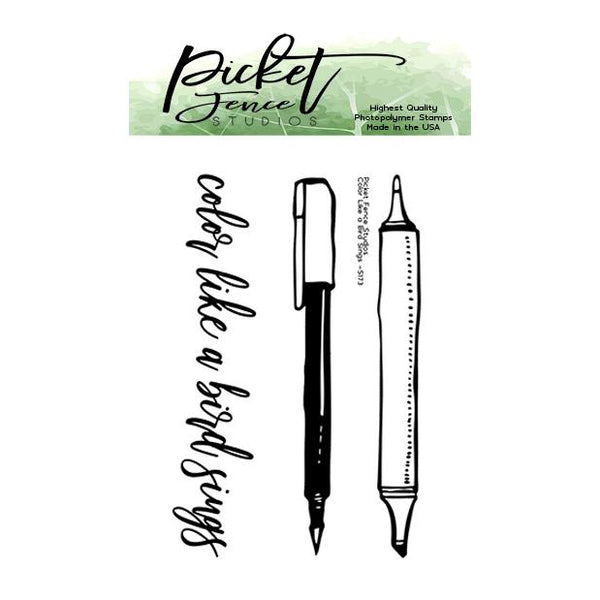 Picket Fence Studios 2in x 3in  Stamp Set - Colour Like A Bird Sings*