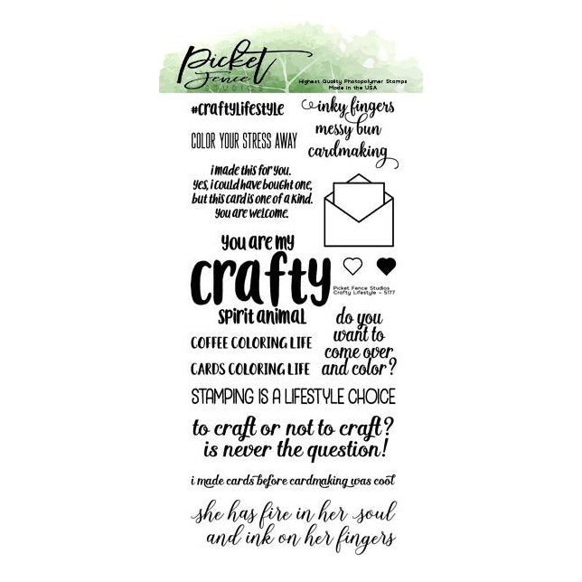 Picket Fence Studios 4"X8" Stamp Set - Crafty Lifestyle*