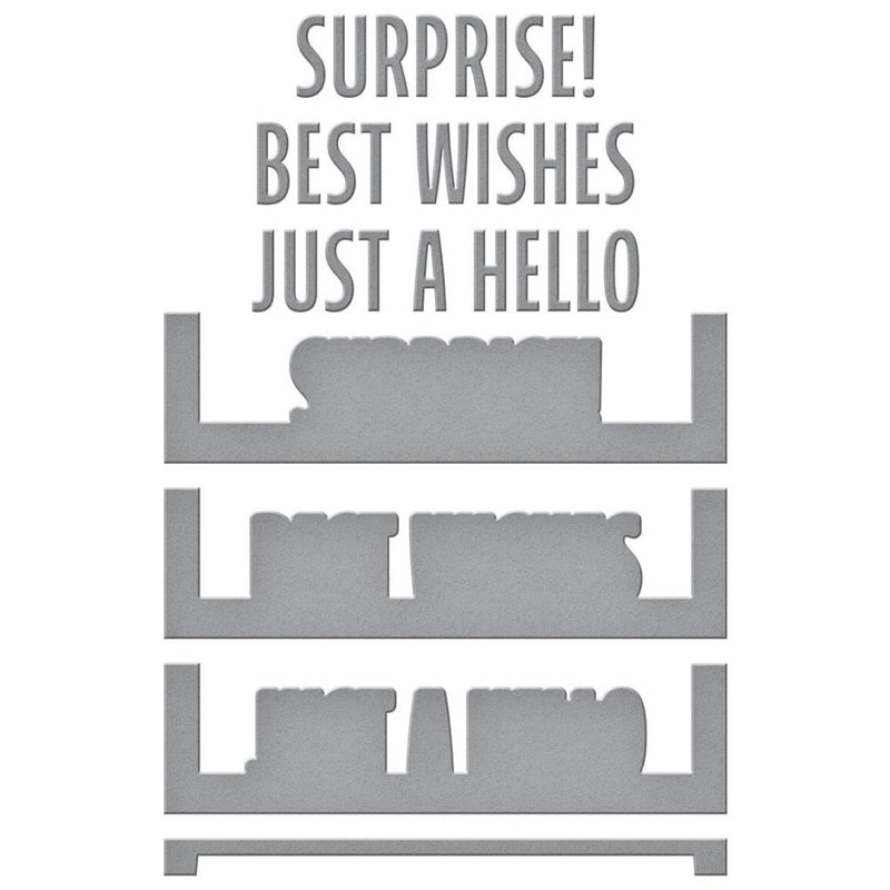 Spellbinders Etched Dies - Make A Scene Bold Greetings designed by Becca Feeken*