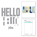 Spellbinders Etched Dies - Hello You - Be Bold Colour Block*