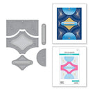 Spellbinders Etched Dies Stitched Fan Card Front- Four Petal*