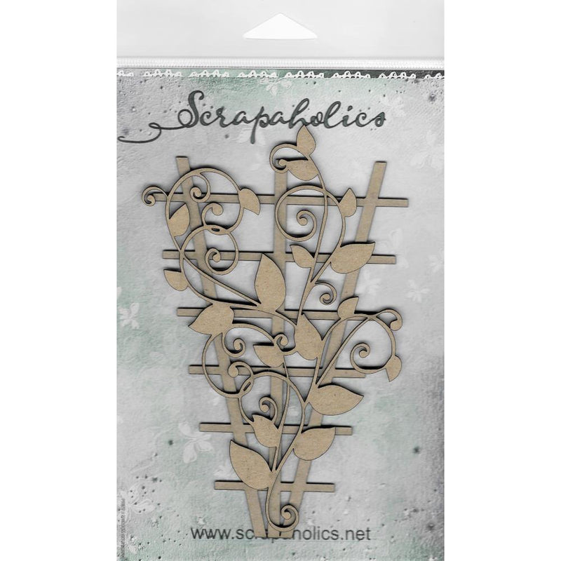 Scrapaholics Laser Cut Chipboard 2mm Thick - Layered Trellis, 2 pack , 6" To 4"*
