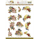 Find It Trading Precious Marieke Punchout Sheet - Flowers & Bananas, Flowers & Fruits*
