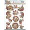 Find It Trading Yvonne Creations Punchout Sheet - A Gift For Christmas - Fireplace