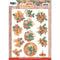 Find It Trading Jeanine's Art 3D Push Out Sheet Orange Candles, Wooden Christmas*