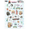 Find It Trading Yvonne Creations Punchout Sheet Small Elements B, Back To The Fifties