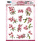 Find It Trading Amy Design 3D Push Out Sheet Orchid, Pink Florals