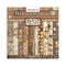 Stamperia Backgrounds Double-Sided Paper Pad 8"x 8" 10/Pkg - Coffee And Chocolate