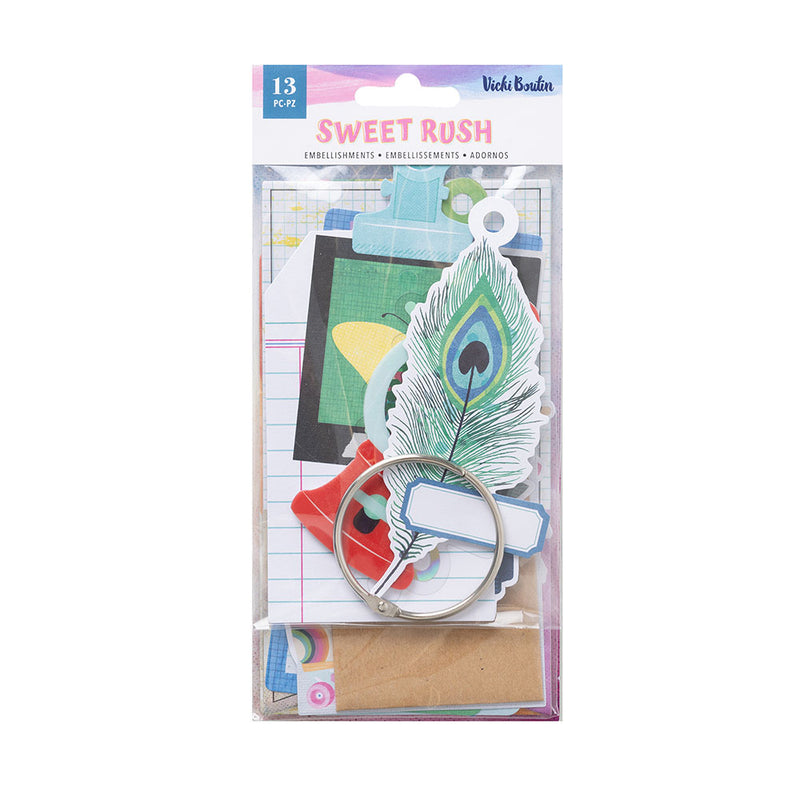 Vicki Boutin Sweet Rush Tag Mini Journal 13 pack - Die-Cut Tags  with Ring*
