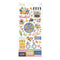 Paige Evans - Garden Shoppe Stickers 6"x 12" Sheet 98 Pack - Accents & Phrases  with Copper Foil Accents