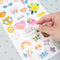 Jen Hadfield - Stardust Cardstock Stickers - 6"x 12" 77 pack W/Silver Foil Accents*