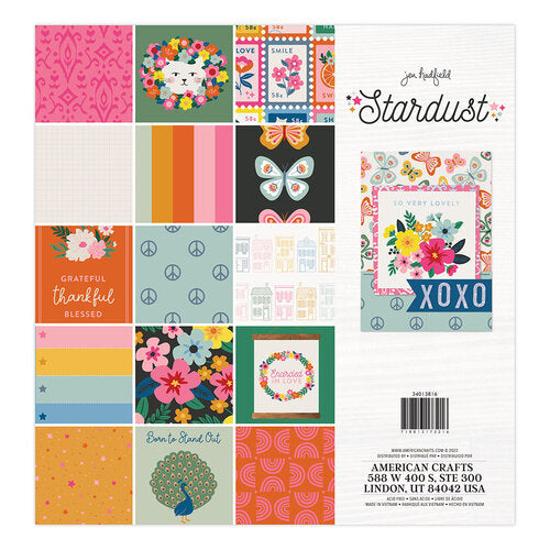 Jen Hadfield Stardust Single-Sided Paper Pad 12"X12" 48 pack*