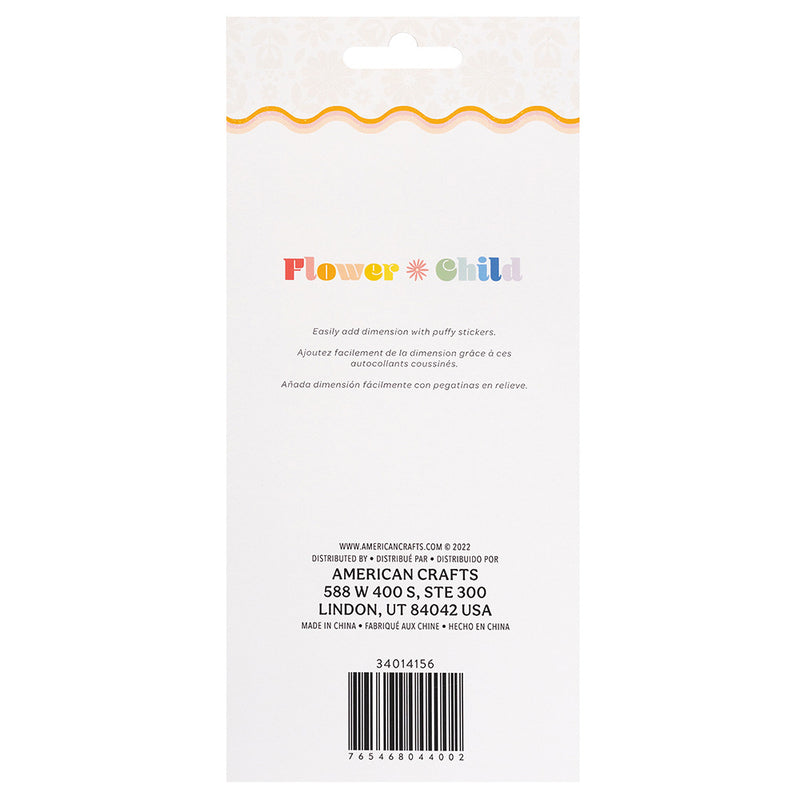 Jen Hadfield Flower Child Puffy Stickers 11 pack