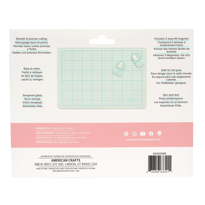 We R Memory Keepers Magnetic Glass Mat 9"x 6" 3 pack