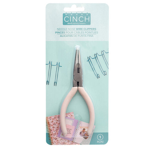 We R Memory Keepers Cinch Needle Nose Wire Clippers Pink