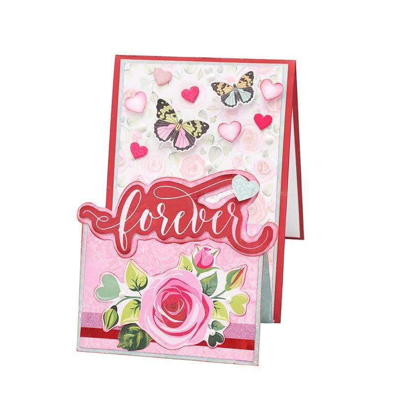 Bo Bunny Count The Ways - Adesivi Decorativi 12x12 Cm Per Scrapbooking, Rosa - Foto 9