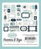 Carta Bella - Cardstock Ephemera 33 pack Frames & Tags - Snow Much Fun*