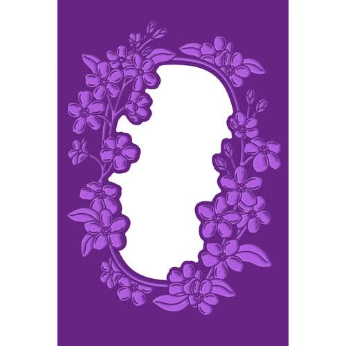 Gemini Cut And Emboss Folder 4"x6" Timeless Forget-Me-Nots*