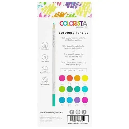 Spectrum Noir Colourista Coloured Pencil 12-pack  Bright & Vivid