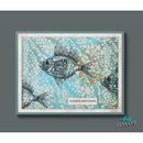 Creative Expressions 3.3"x 3" Rubber Stamp By Andy Skinner - Steampunk Fish
