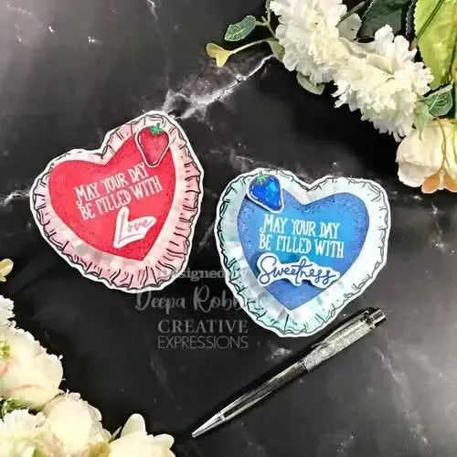 Creative Expressions 6"x 4" Clear Stamp Set By Sam Poole - Sweetness Heart*