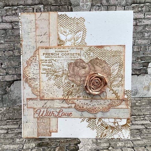 Creative Expressions 6"x 4" Clear Stamp Set By Sam Poole - French Rose