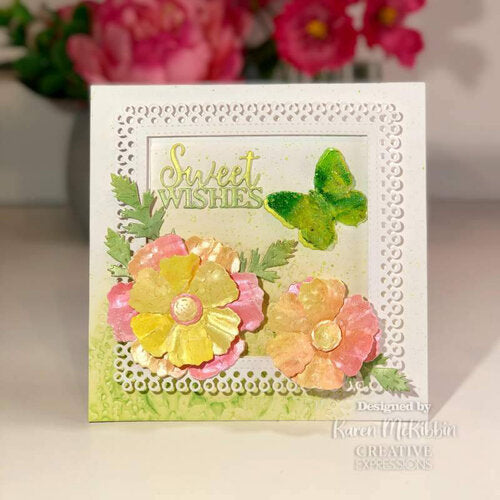 Creative Expressions Craft Dies By Sam Poole - Shabby Basics - Petite Fleur Madeline*