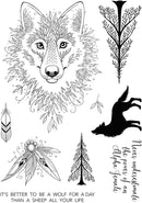 Pink Ink Designs 6"x 8" Clear Stamp Set - Lupin*